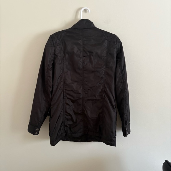 Banana Republic Women’s Small Black Jacket Coat Long Grunge Preppy - Picture 3 of 7